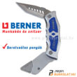 Kép 1/3 - Borotvaéles Berner kés cserélhető trapéz snitzer pengével.