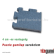 Kép 1/2 - Sarokelem a szürke színű, 4 cm vastag esésvédő puzzle gumilap mellé