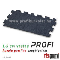 Profi puzzle gumilap szegélyelem - 1,5 cm vastag fekete