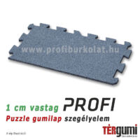 Profi puzzle gumilap szegélyelem - 1,5 cm vastag szürke