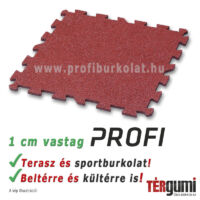 Profi puzzle gumilap - 1 cm vastag vörös