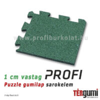 Profi puzzle gumilap sarokelem - 1 cm vastag zöld