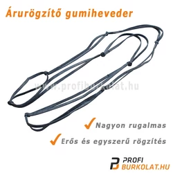 Árurögzítő gumihevder, vagy másként gumi árúrögzítő pánt.