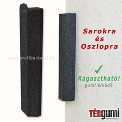Rgasztással rögzíthető, fekete élvédő gumiütköző. Rgasztással rögzíthető, fekete élvédő gumiütköző.