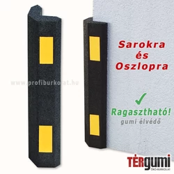Gumi élvédő sárga fényvisszaverőkkel, ragasztható. Gumi élvédő sárga fényvisszaverőkkel, ragasztható.