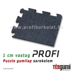 1 cm vastag fekete professzionális gumi puzzle sarokelem. 1 cm vastag fekete professzionális gumi puzzle sarokelem.
