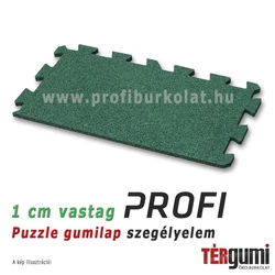 Profi puzzle gumilap szegélyelem - 1 cm vastag zöd Profi puzzle gumilap szegélyelem - 1 cm vastag zöd