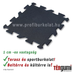 1 cm vastag rezgéscsillapító puzzle gumilap fekete színeben 1 cm vastag rezgéscsillapító puzzle gumilap fekete színeben