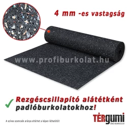 Kis vastagságú rezgéscsillapító gumilemez  sportburkolat és más  padlóburkolatok alá. Kis vastagságú rezgéscsillapító gumilemez  sportburkolat és más  padlóburkolatok alá.