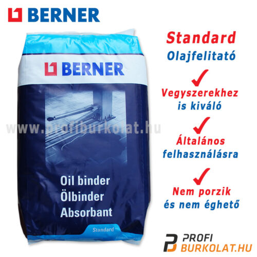 Berner Standard ásványi olajfelitató vegszerekhez is.